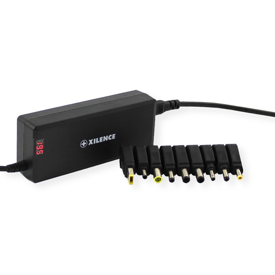 Xilence XM012 Universal Notebook Ladegerät, 11 Adapter, LED Anzeige, 120W