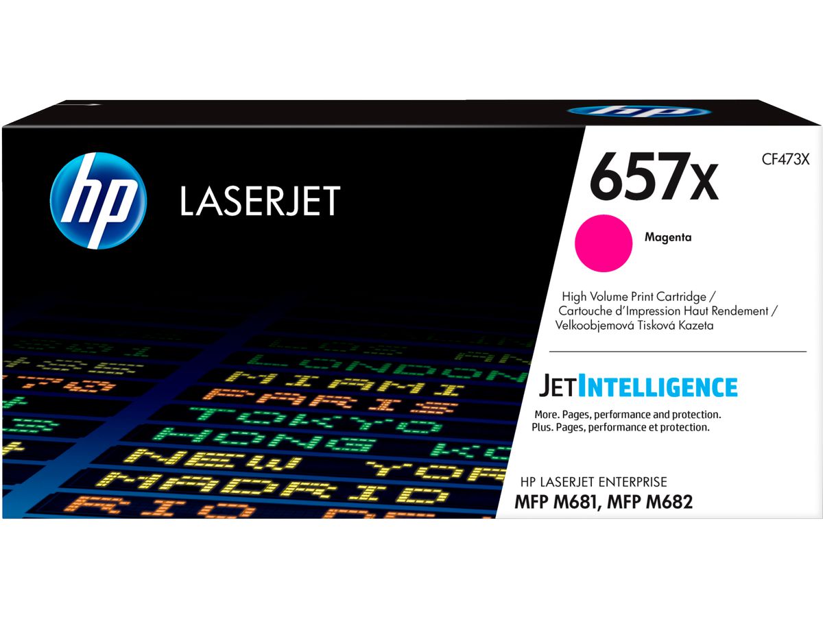 HP 657X Magenta Original LaserJet Tonerkartusche mit hoher Reichweite