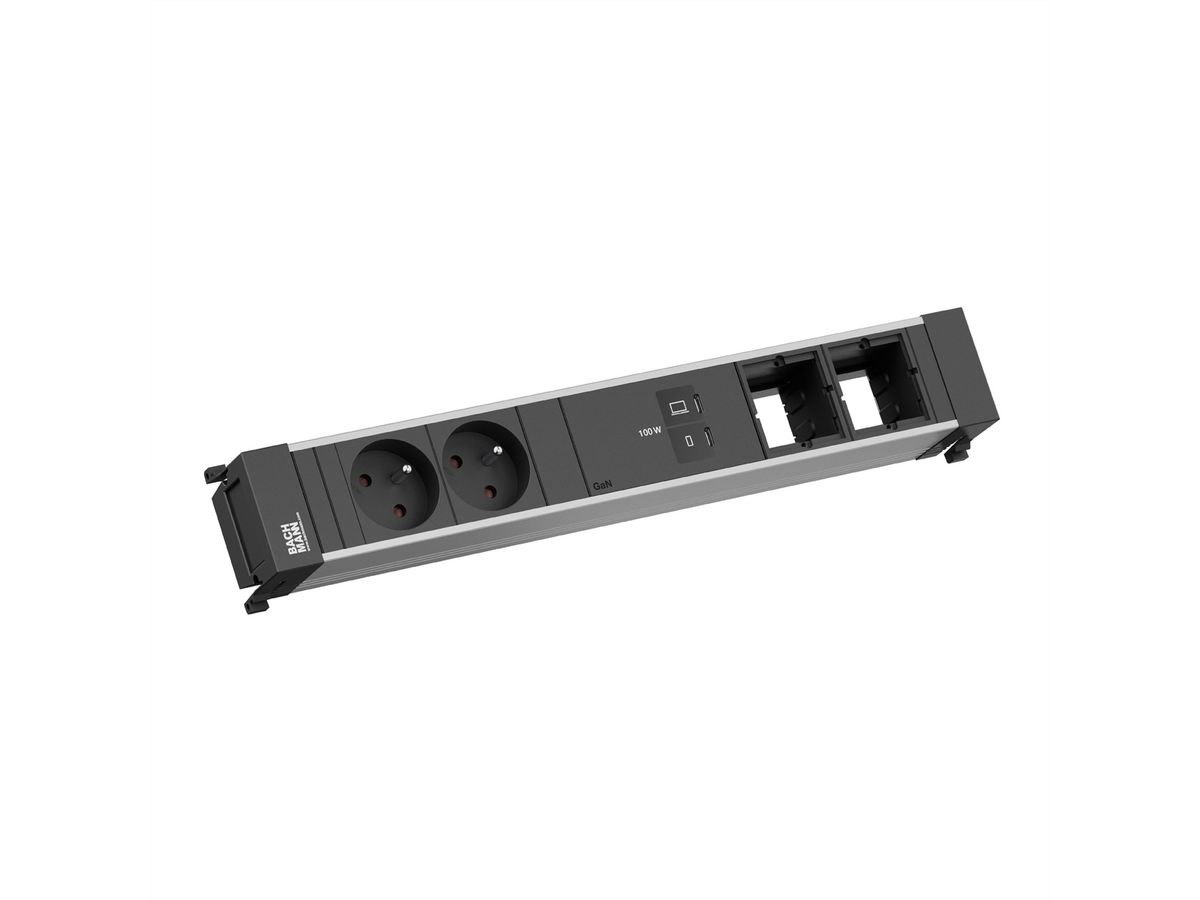 BACHMANN POWER FRAME 2xUTE, 1xUSB C/C 100W 2xCM L=0,2m