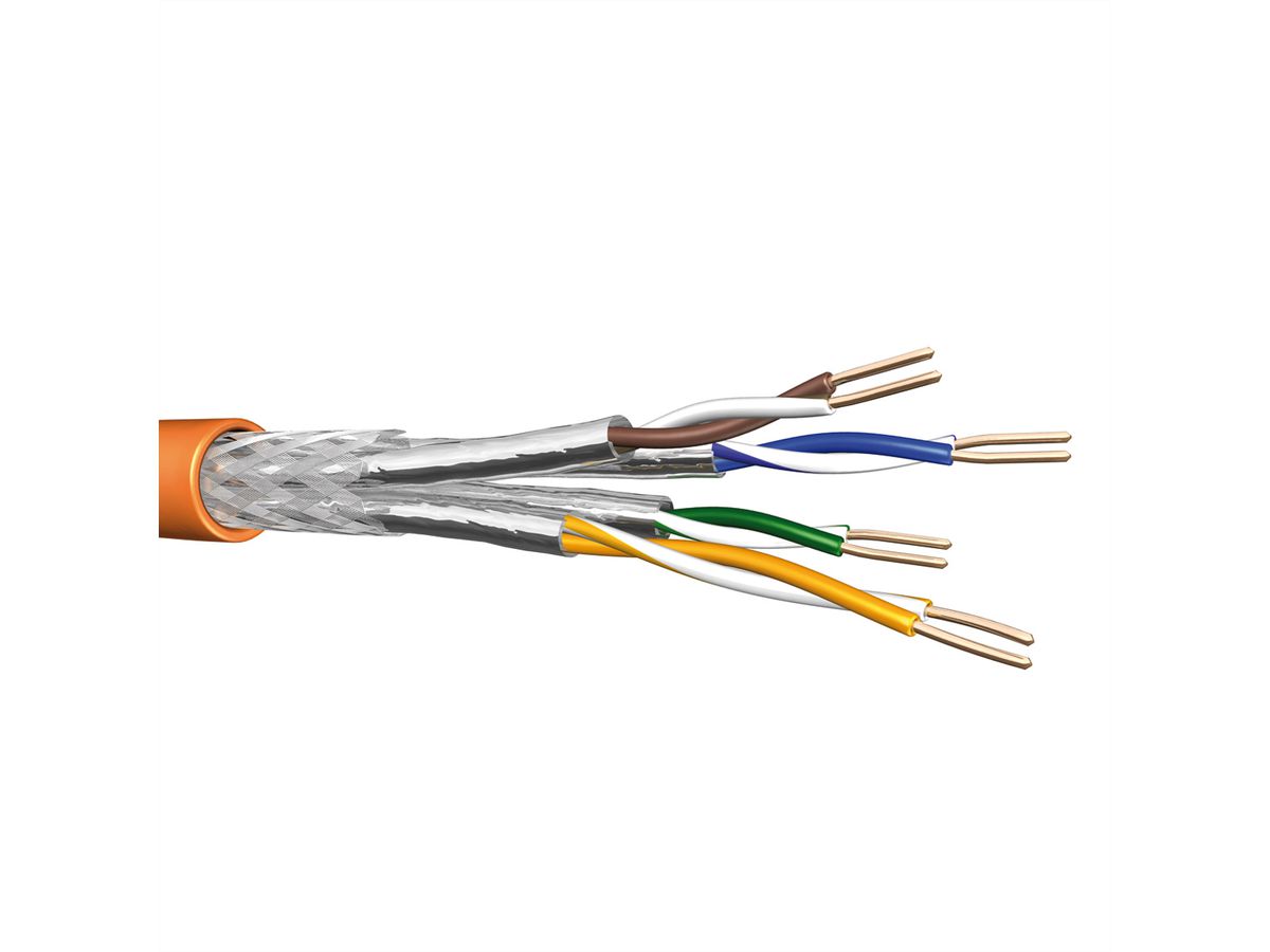 DRAKA UC900 SS23 S/FTP-Kabel H AWG 23, orange, Cca, Meterware