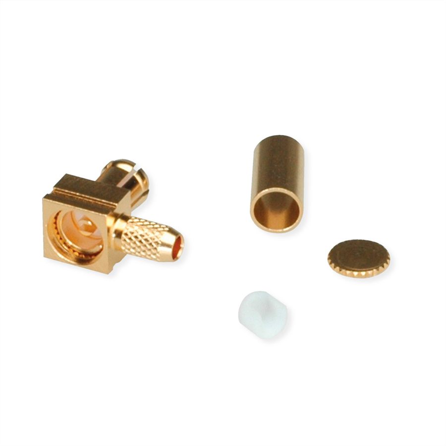 TELEGÄRTNER MCX-Winkelstecker für RG-316/U vergoldet