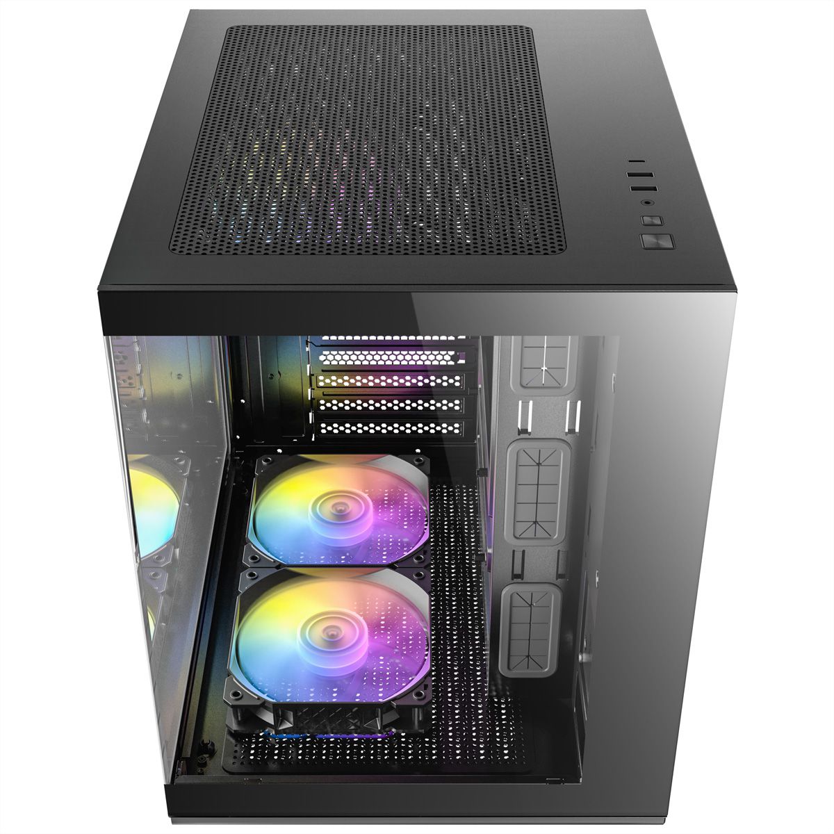ANTEC CX60M ARGB PC Gehäuse Mini Tower Micro-ATX, schwarz