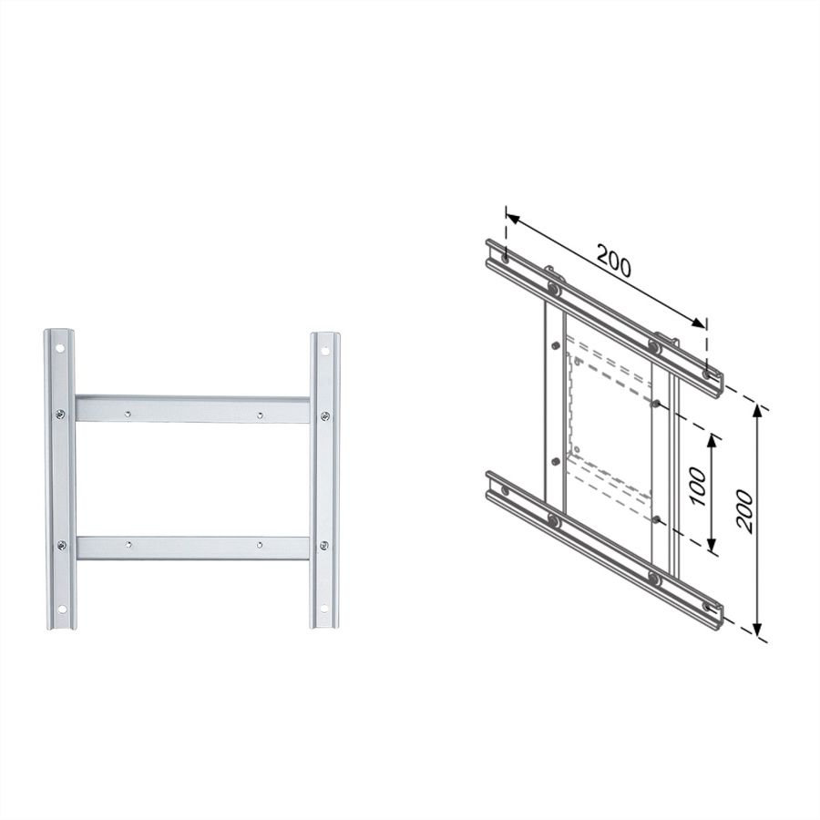 ROLINE VESA-Adapter 100x100 - 200x200, variabel