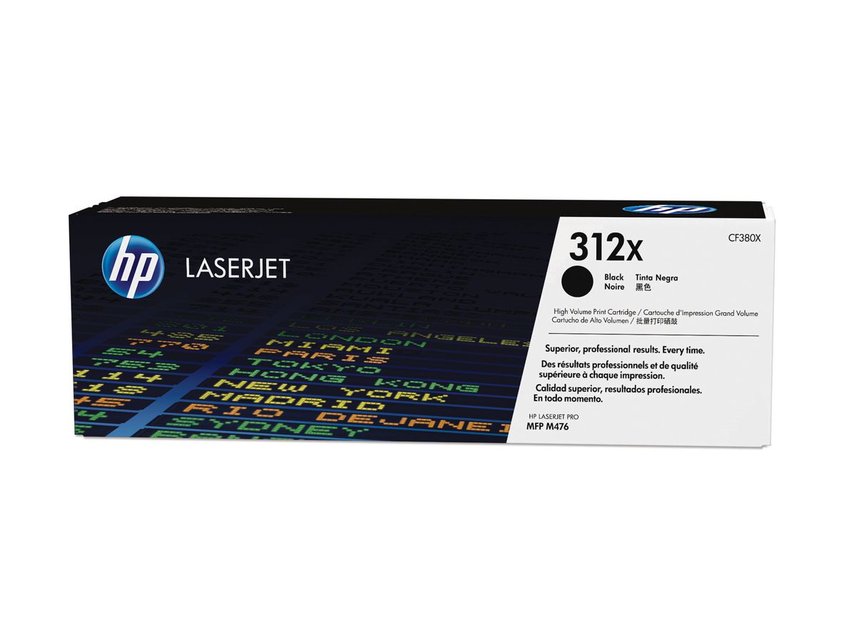 HP 312X Schwarz LaserJet Tonerkartusche mit hoher Reichweite