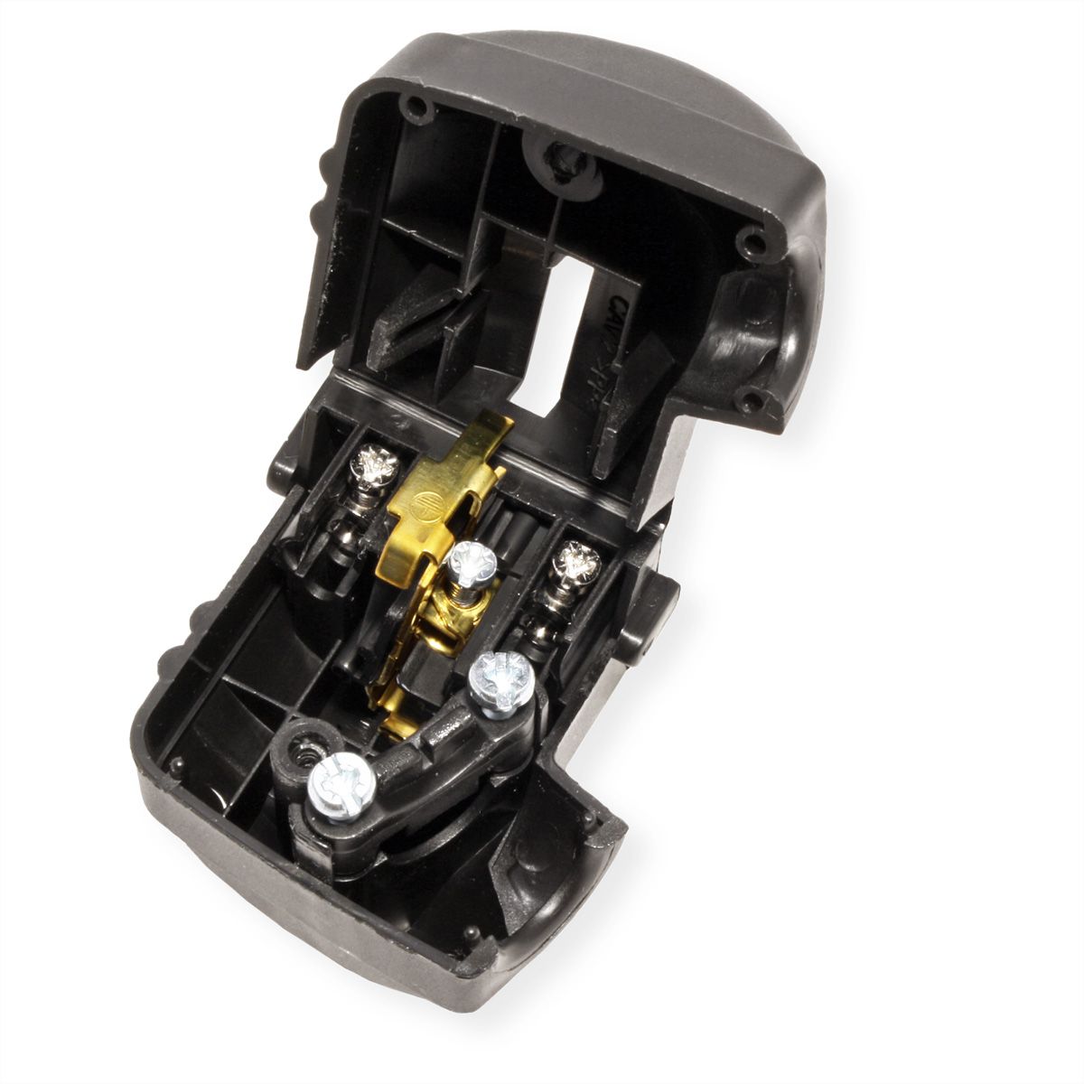 BACHMANN Schutzkontaktstecker, schwarz bruchfest, montierbar, IP 20, Winkel