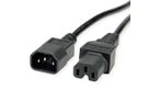 VALUE Netzkabel IEC320/C14 Stecker - C15 Buchse, H05RN-F, schwarz, 1,8 m