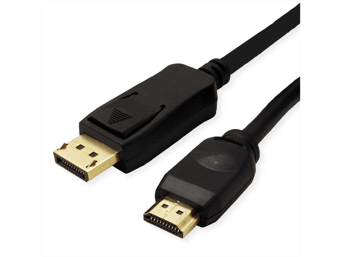 VALUE DisplayPort Kabel DP - UHDTV, ST/ST, schwarz, 7,5 m