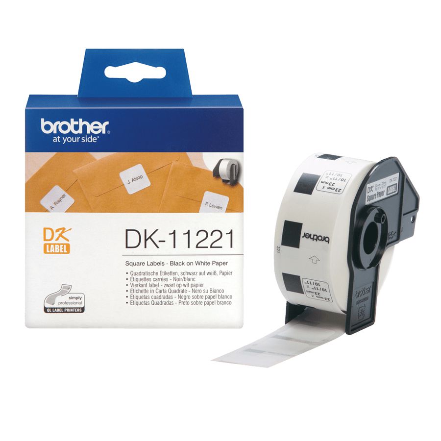 Brother DK-11221 Etiketten erstellendes Band Schwarz auf weiss