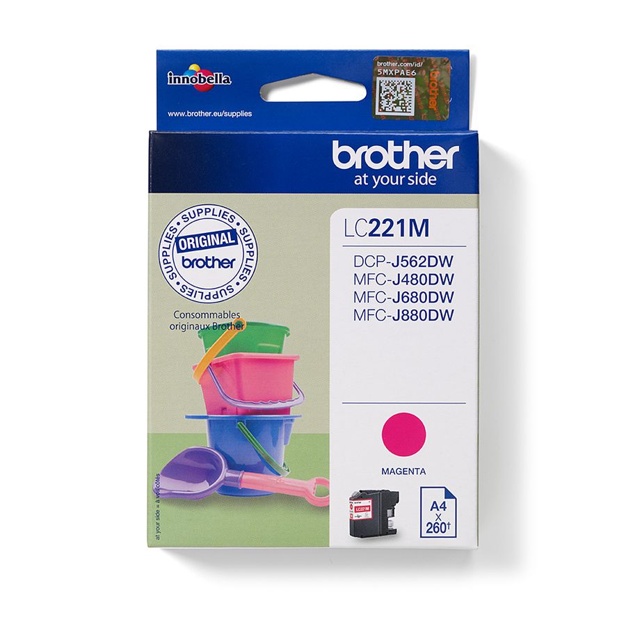 Brother LC221M Druckerpatrone 1 Stück(e) Original Magenta
