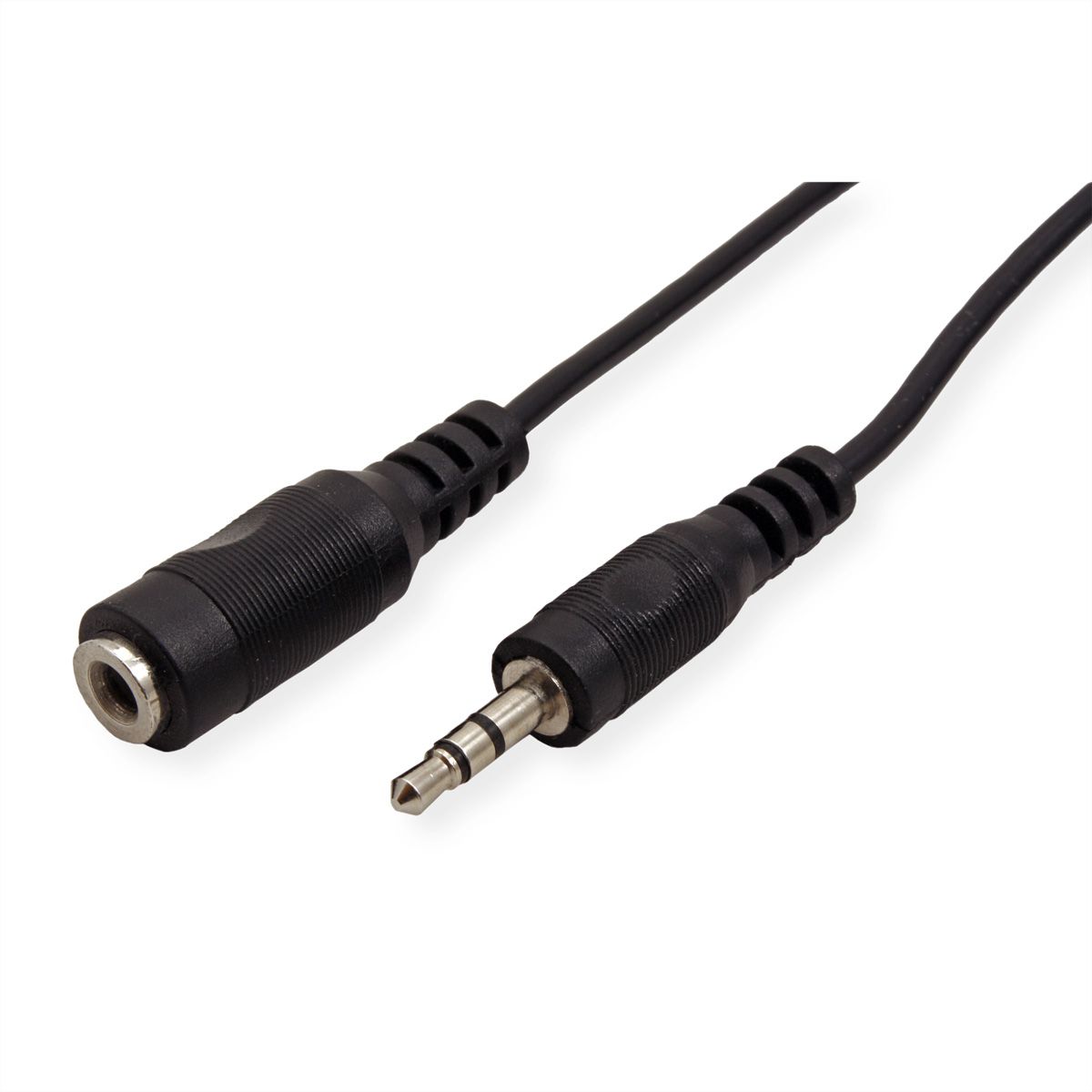 VALUE 3,5mm Verlängerungskabel ST / BU, schwarz, 5 m