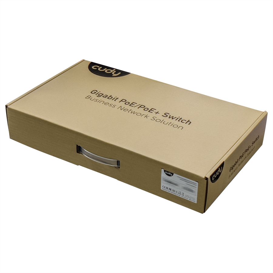 CUDY GS1020PS2 16-Port Gigabit PoE+ Switch 2 Gigabit SFP Ports 200W