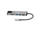 ROLINE USB 3.2 Gen 2 Typ C Multiport Docking Station, 4K HDMI, Card Reader, LAN