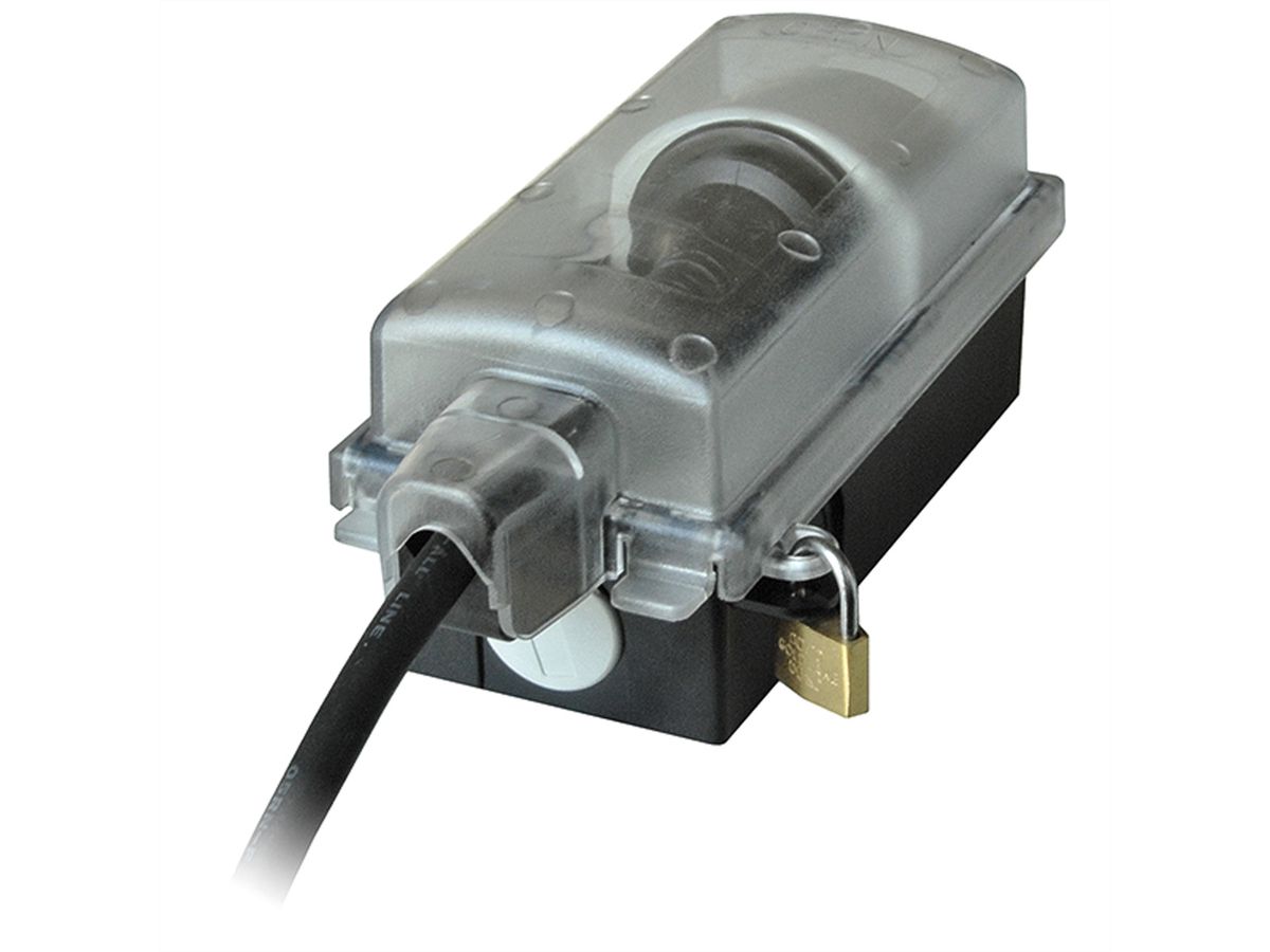 BACHMANN Außensteckdose abschließbar, Serie 9015, 230V/16A, 1x SKS