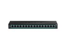 TRENDnet TPE-TG160H 16-Port PoE+ Switch Gigabit 123W, schwarz