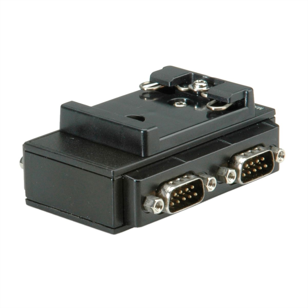 ROLINE USB 2.0 nach RS232 Adapter für DIN Hutschiene, 4 Port