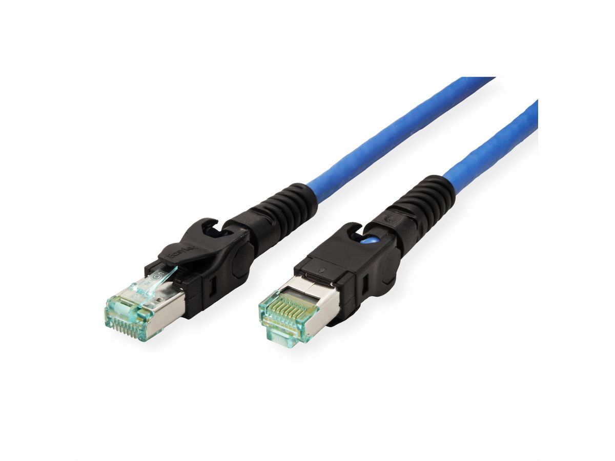 EasyLan VarioBoot Patchkabel Kat.6A, S/FTP, blau, 2 m