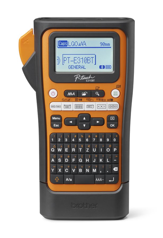 Brother PT-E310BTVP Etikettendrucker Wärmeübertragung 180 x 180 DPI 20 mm/sek Verkabelt & Kabellos HSE/TZe Bluetooth QWERTZ