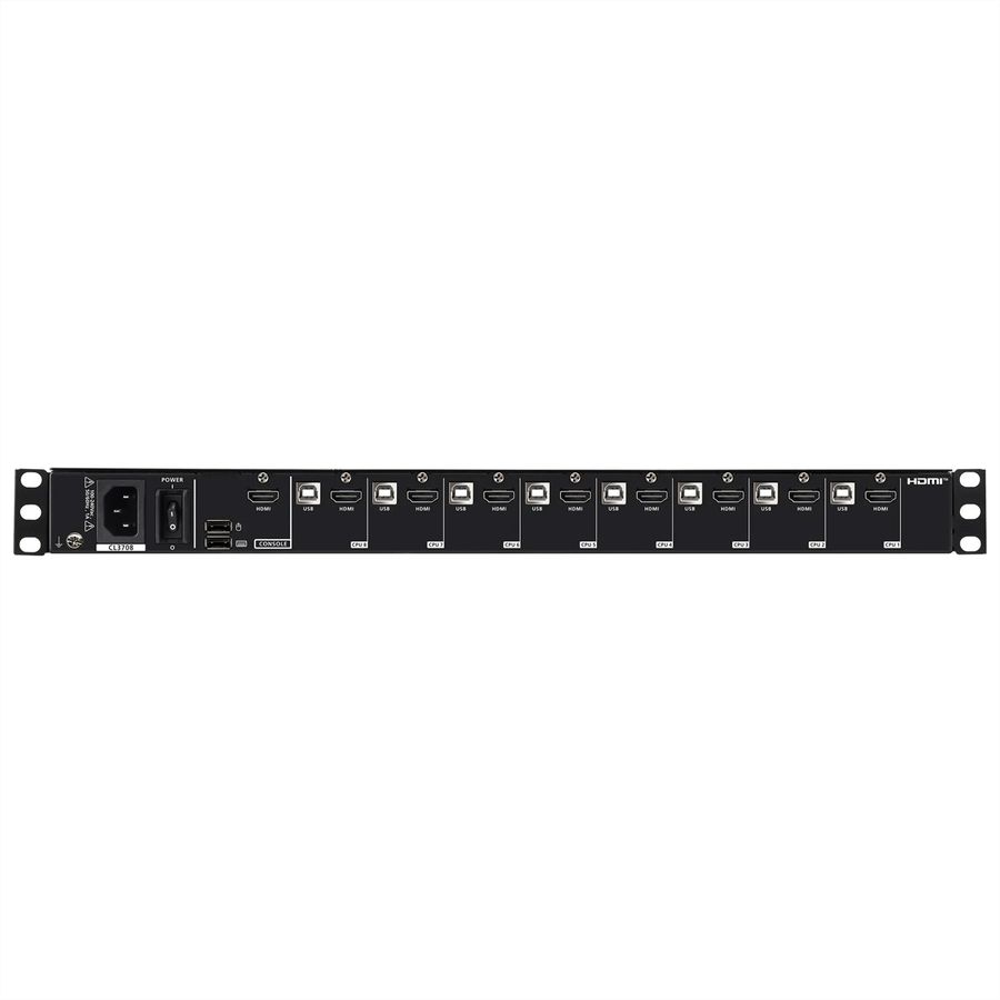 ATEN CL3708NW CH 8-Port-USB-HDMI-Einzelschienen-Breitbild-LCD-KVM-Konsole, CH-Layout