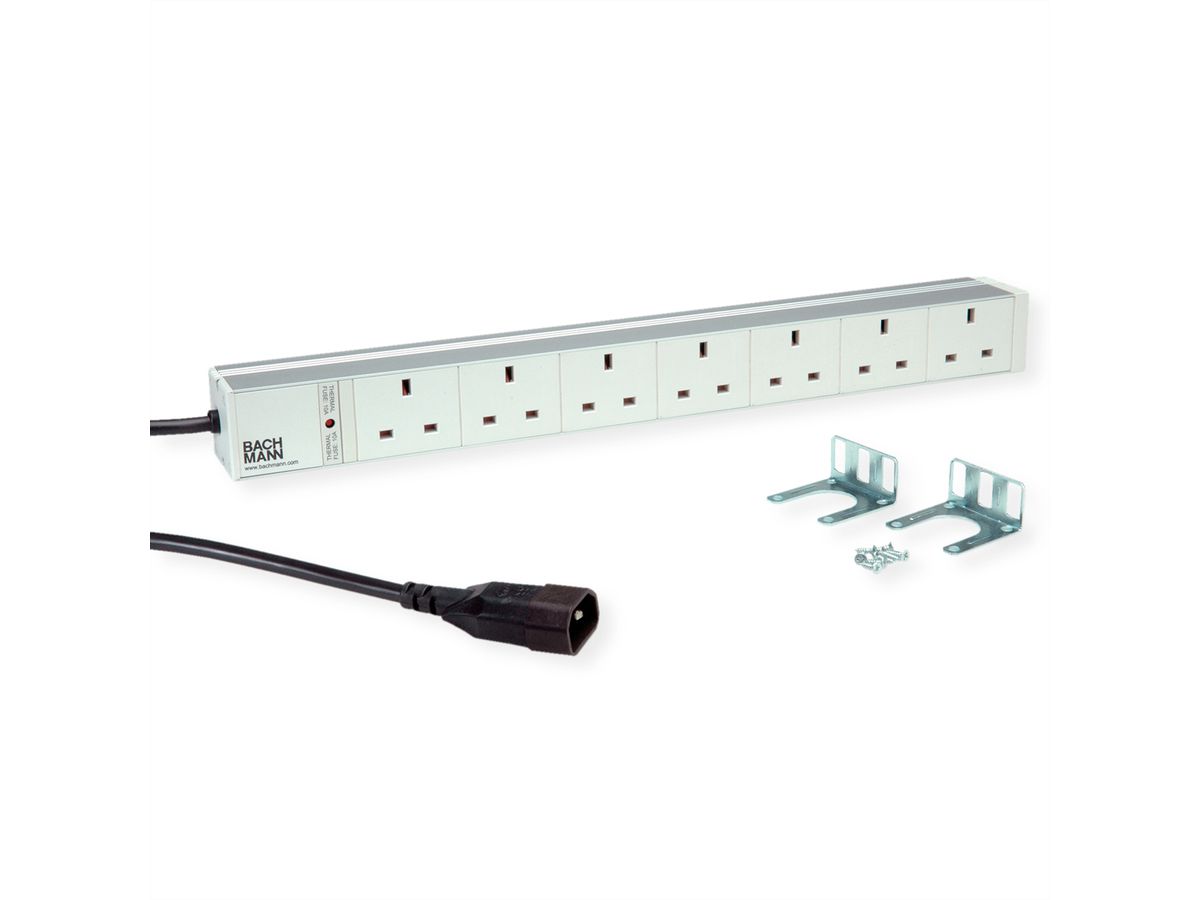 BACHMANN ALU 19z 1HE 7xUK, Strom 2m C14, United Kingdom
