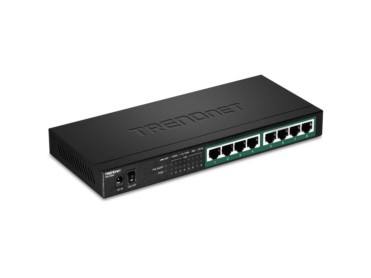 TRENDnet TPE-TG84 8-Port PoE Switch Gigabit PoE+ 120W