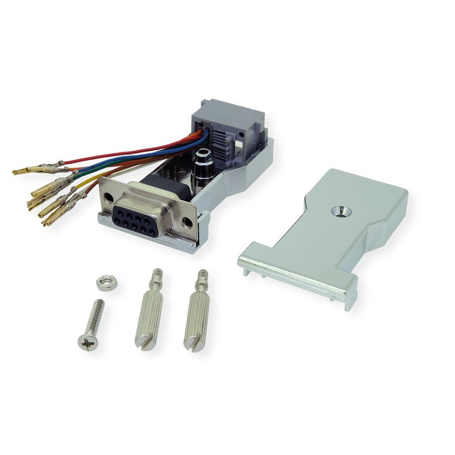 ROLINE DB9 Buchse-RJ45 Buchse 8P/8C 8Ltg., silberfarben