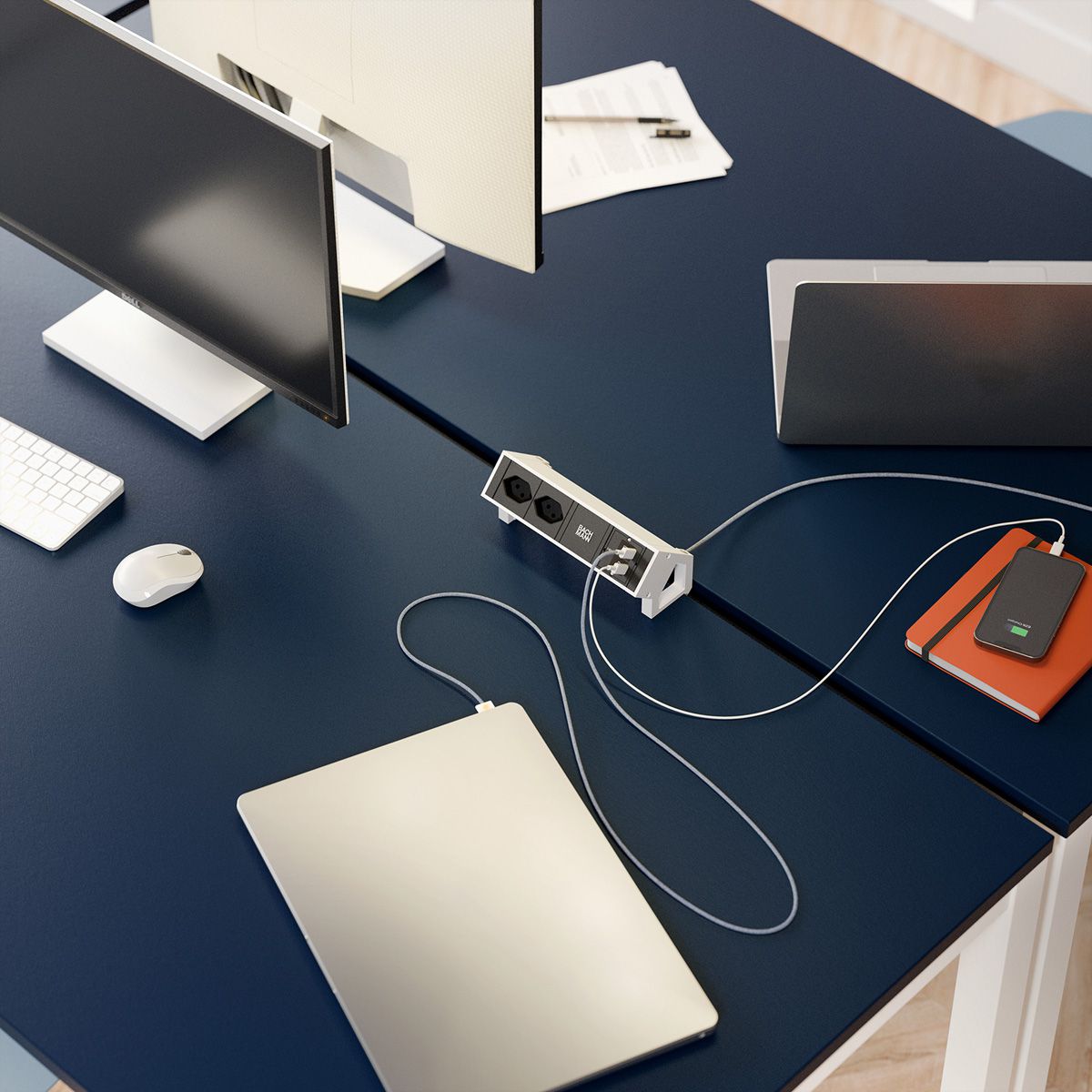 BACHMANN Custom Modul 1xUSB C/C 140W, SWISS T12 Bundle RAL9005