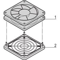 SCHROFF Ersatzlüfter - LUEFTER SET 1 LUEFT.38MM