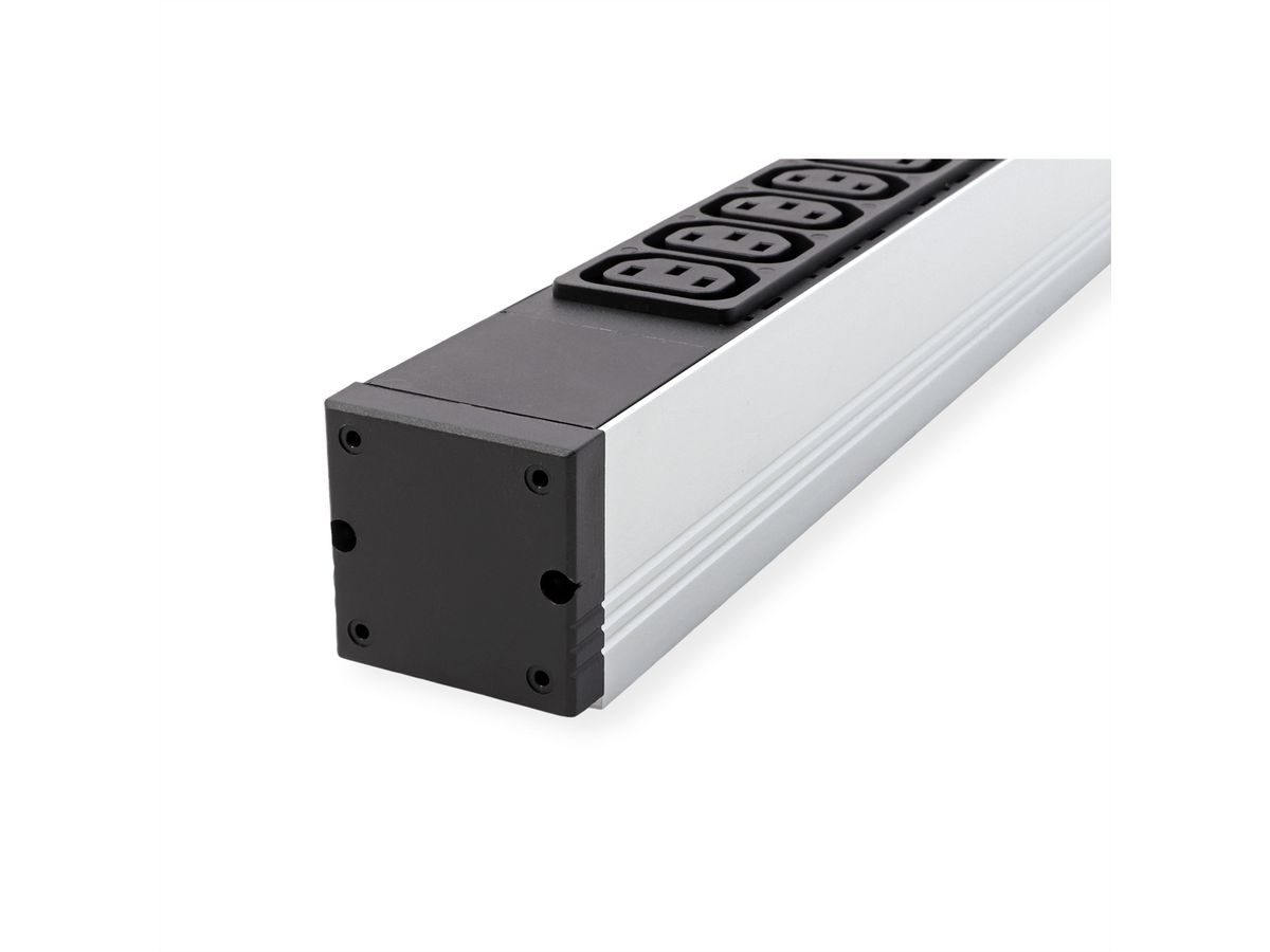 BACHMANN Steckdosenleiste 19" 1HE 12 x C13 Buchse Schutzkontakt-Stecker