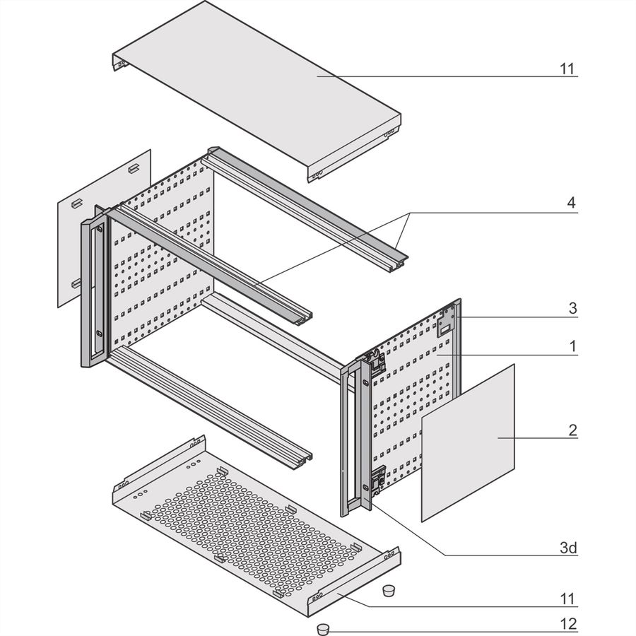 SCHROFF RATI.PRO WI GR 6HE 84TE 375T