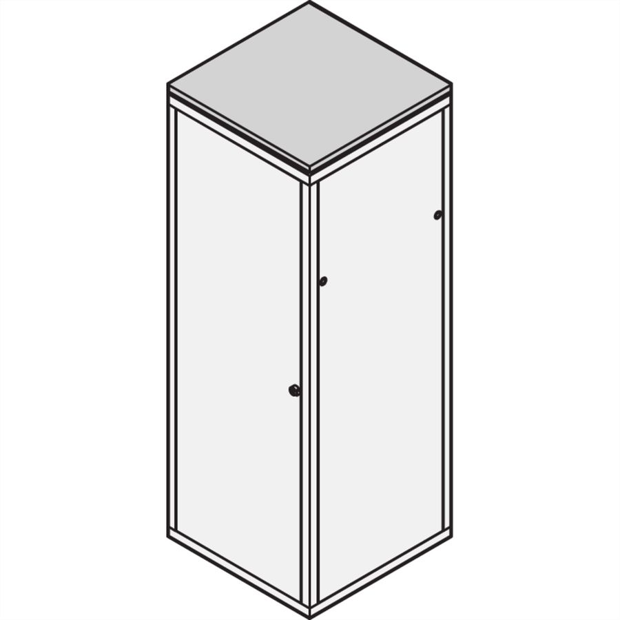 SCHROFF Dach, angehoben, RAL 7030 - DACH, ANGEHOB.600B 600T 7021