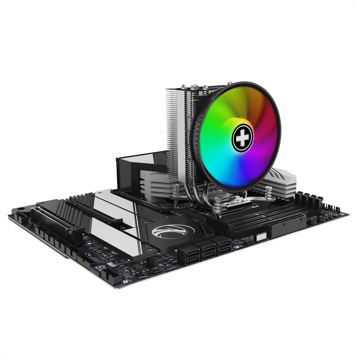 XILENCE XC149 ARGB CPU-Kühler, 120mm PWM FDB Lüfter, 150W TDP