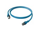 EasyLan DualBoot PushPull IP20 Patchkabel, Kat.6A (Class EA), S/FTP, blau, 2 m