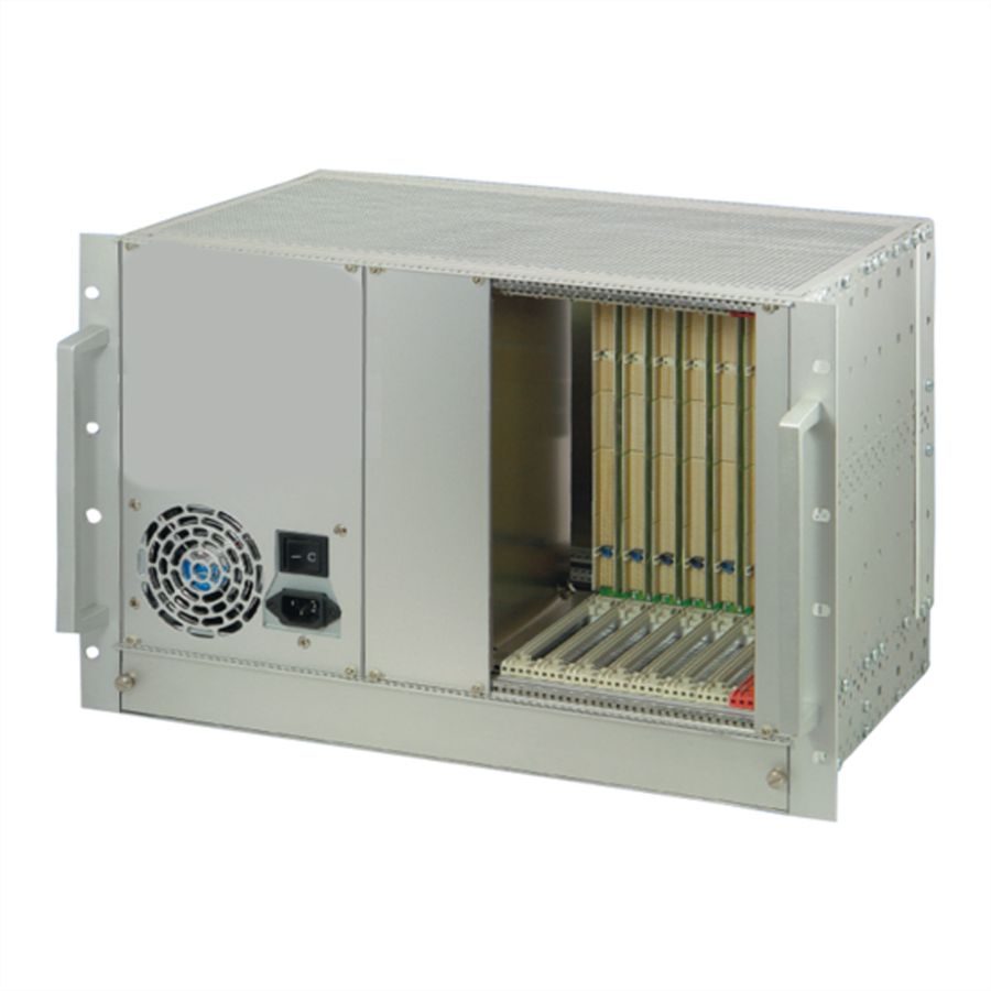 SCHROFF System, 7 HE, 8 Slot, mit Rear I/O - BGTR CPCI 7HE (6+1) 8SLOT