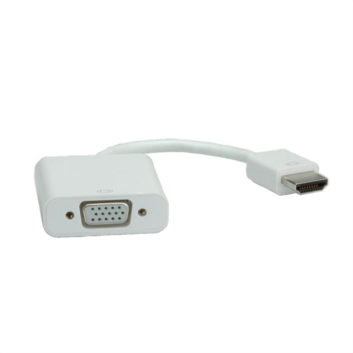 ROLINE HDMI-VGA Adapterkabel, HDMI ST / VGA BU, 0,15 m