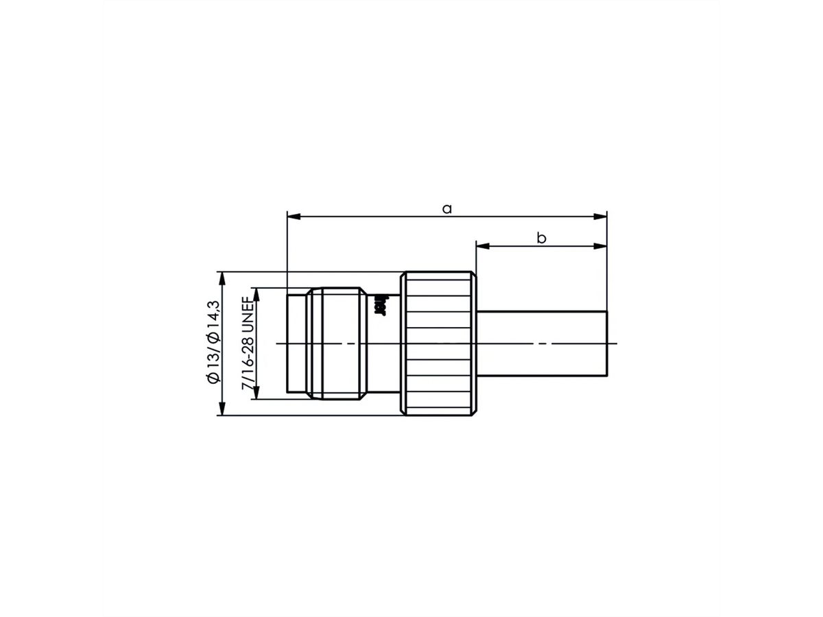 TELEGÄRTNER TNC-Kabelbuchse 50 Ohm, für RG-58C/U, crimp