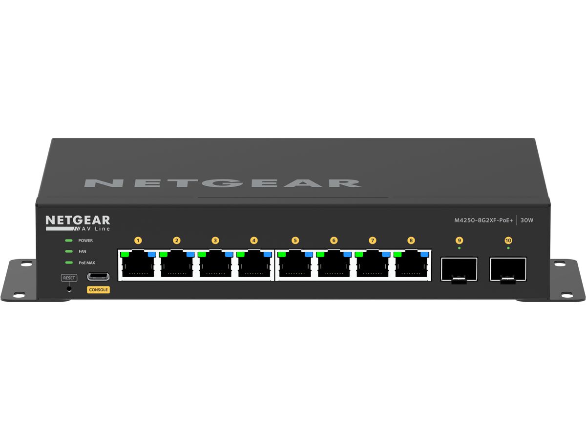 NETGEAR GSM4210PX-100EUS Netzwerk-Switch Managed L2/L3 Gigabit Ethernet (10/100/1000) Power over Ethernet (PoE) Schwarz