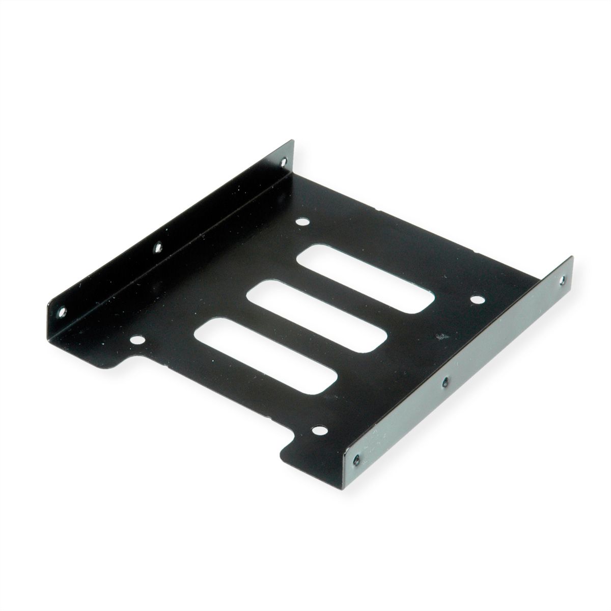 ROLINE Montageadapter, 3,5 Zoll Rahmen, für 1x 2.5 HDD/SSD, Metall, schwarz