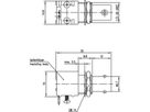 TELEGÄRTNER BNC-Einbaubuchse 50 Ohm, print abgewinkelt
