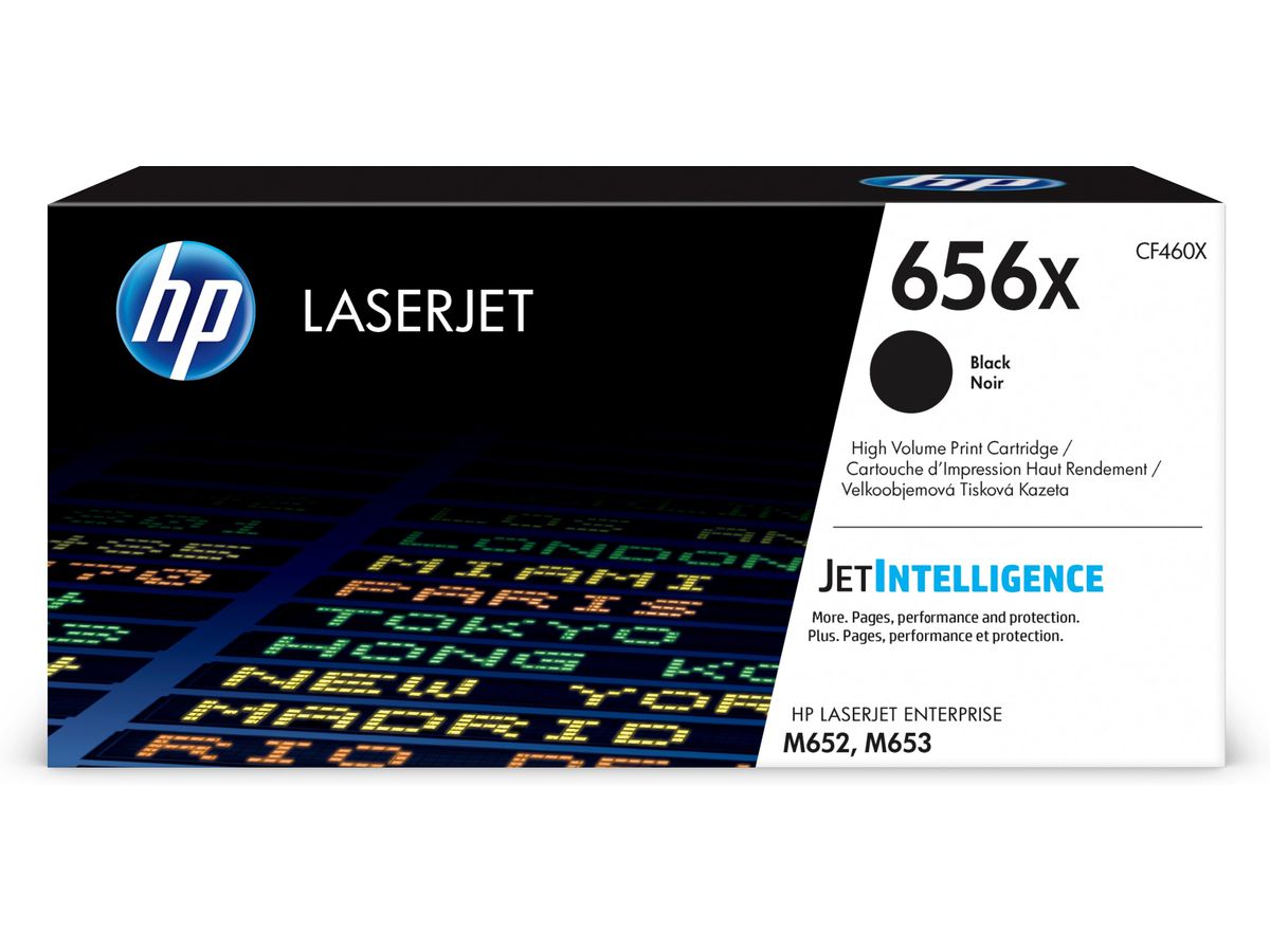 HP 656X Schwarz Original LaserJet Tonerkartusche mit hoher Reichweite