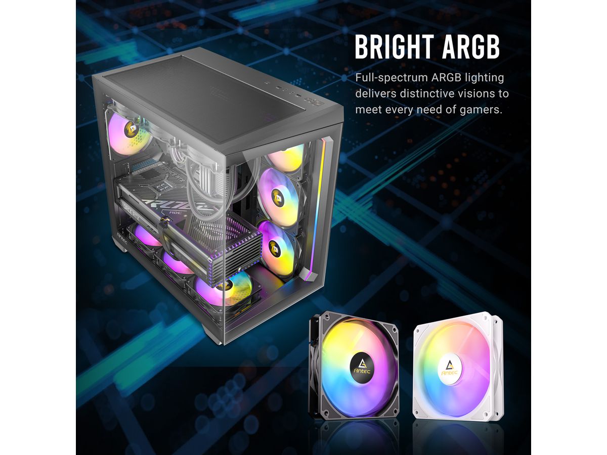 ANTEC P12R PWM ARGB REVERSE Fan PC Gehäuselüfter, schwarz