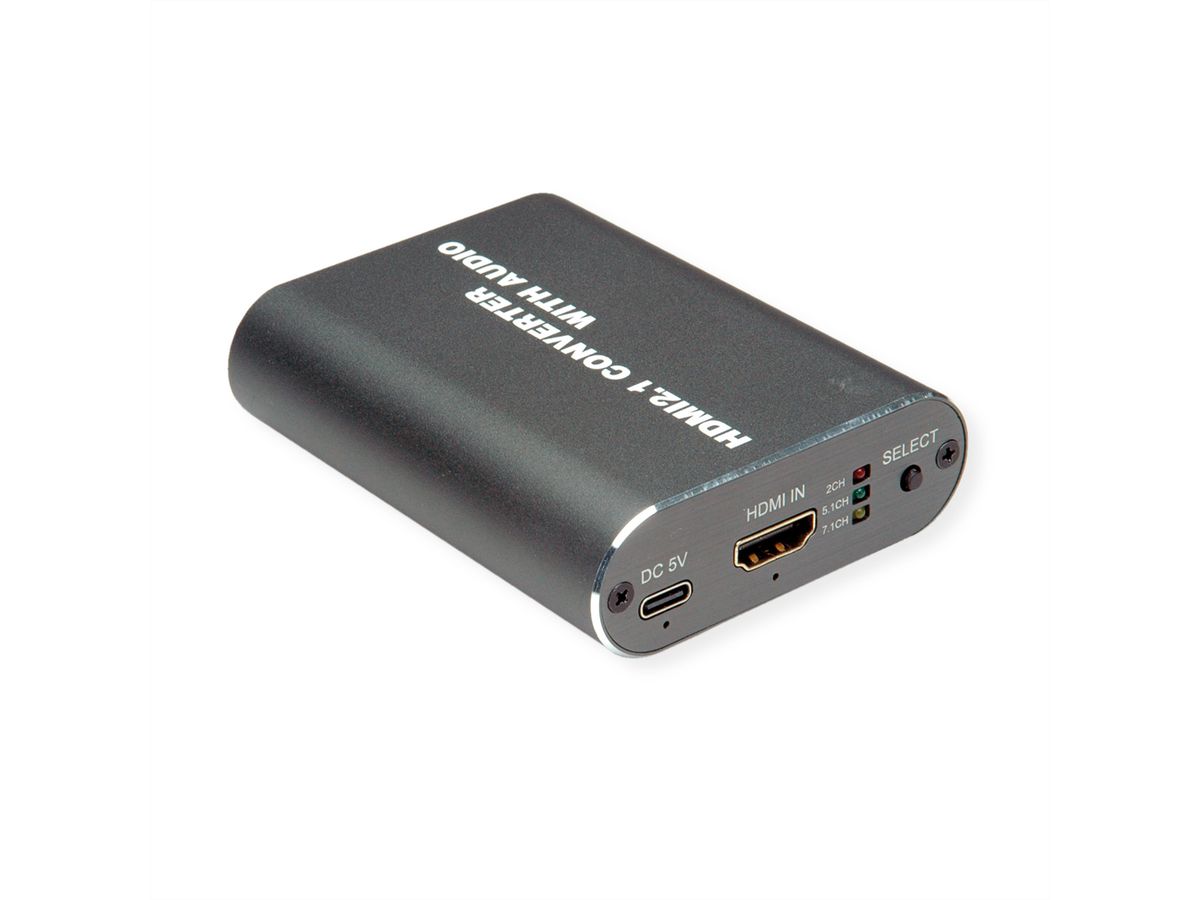 ROLINE HDMI 8K Audio Extraktor, LPCM 7.1