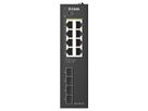 D-Link DIS-210G-12P 12-Port Switch, Smart Managed Gigabit PoE Industrial