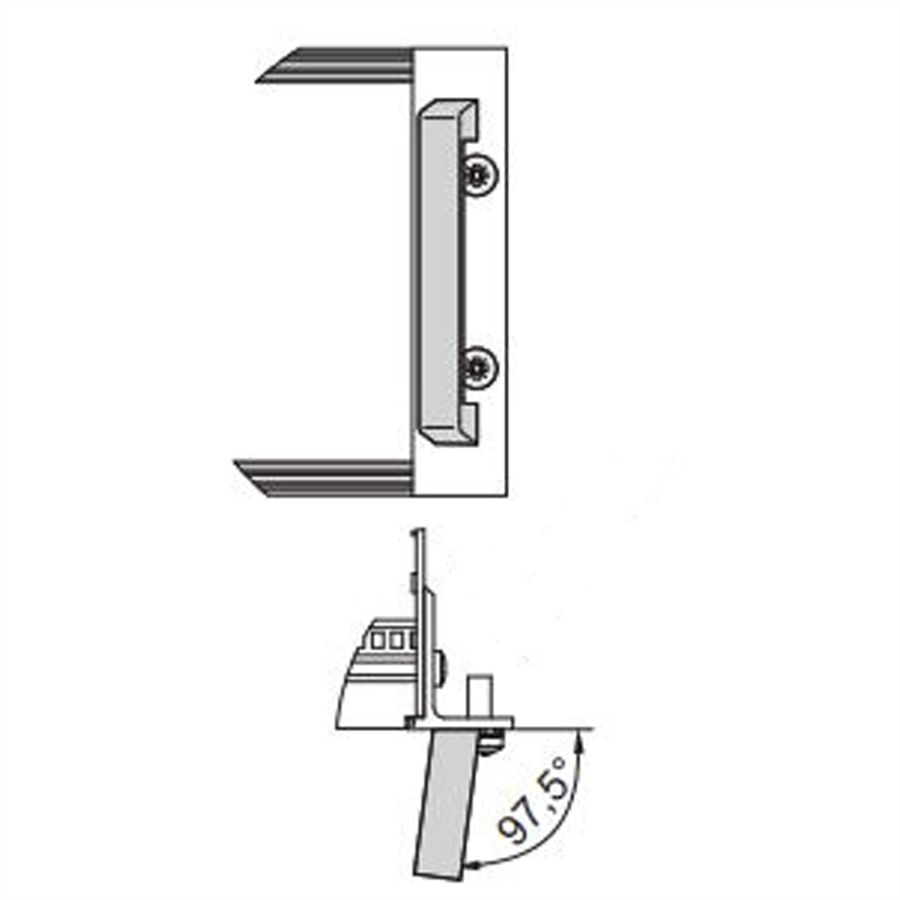 SCHROFF BGTR H M.GR.6HE 84TE 295T KD, Baugruppenträger mit Seitenwand Typ H