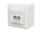 METZ CONNECT E-DAT C6A IDC Dose, 2 Port, AP, verkehrsweiß