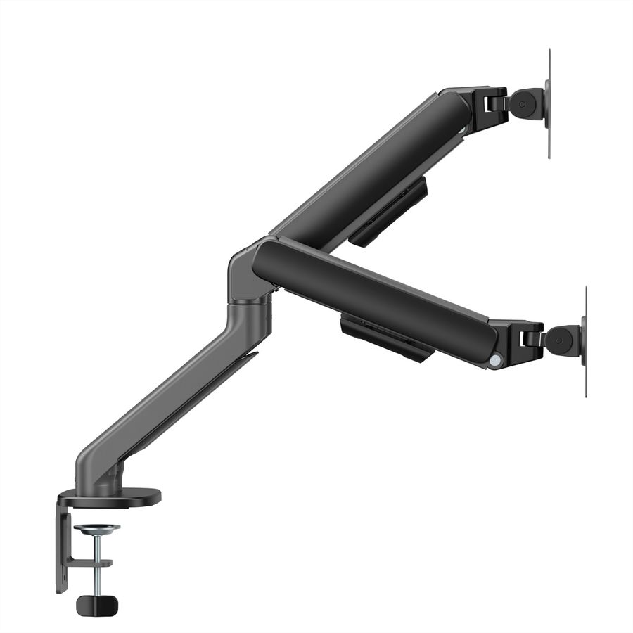 STANDARD Dual-Monitorarm, Mechanische Feder, 17–32 Zoll, max. 2 × 10 kg, schwarz