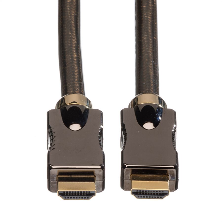 ROLINE 4K HDMI Ultra HD Kabel mit Ethernet, ST/ST, schwarz, 2 m