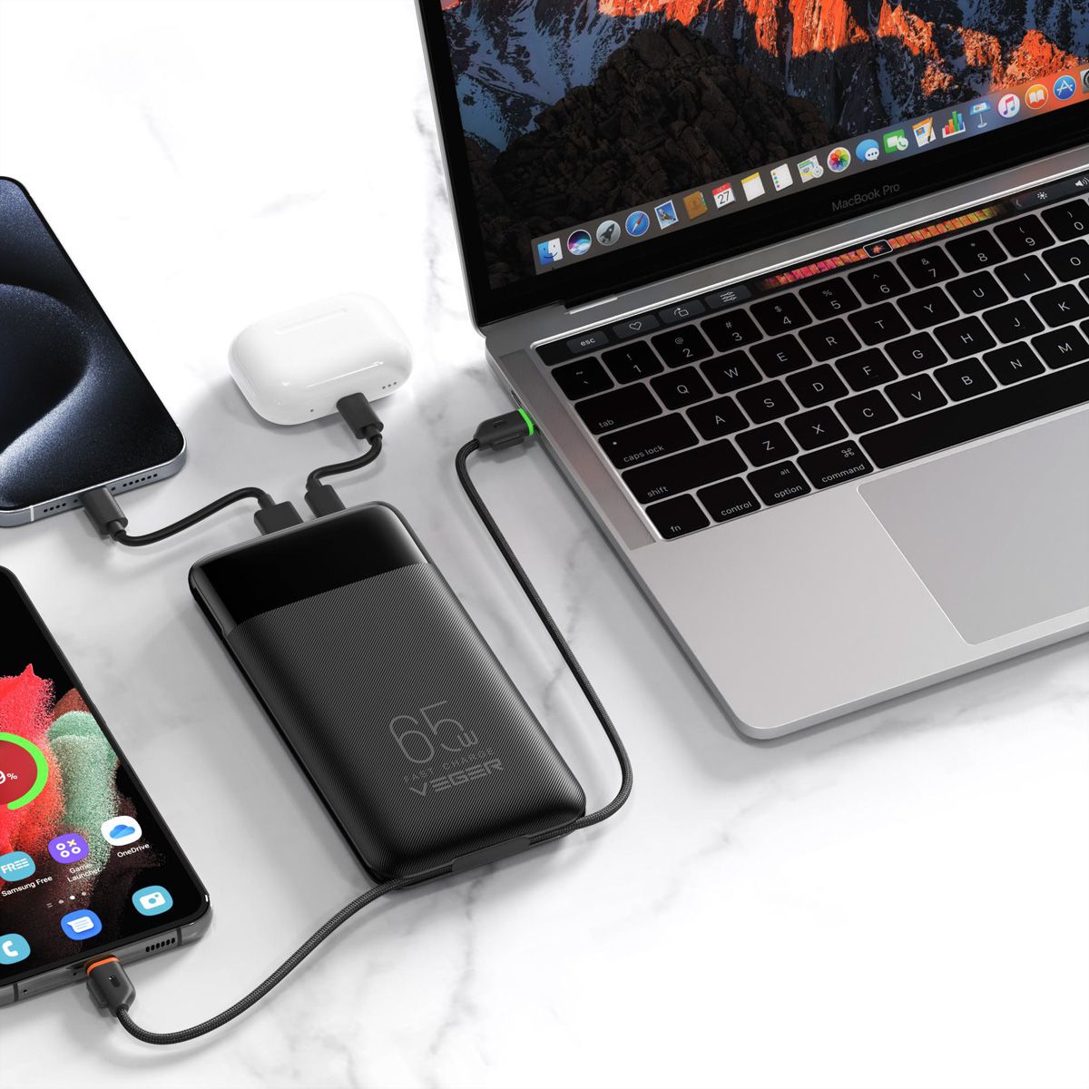 VEGER Powerbank W3019S 27000mah Black
