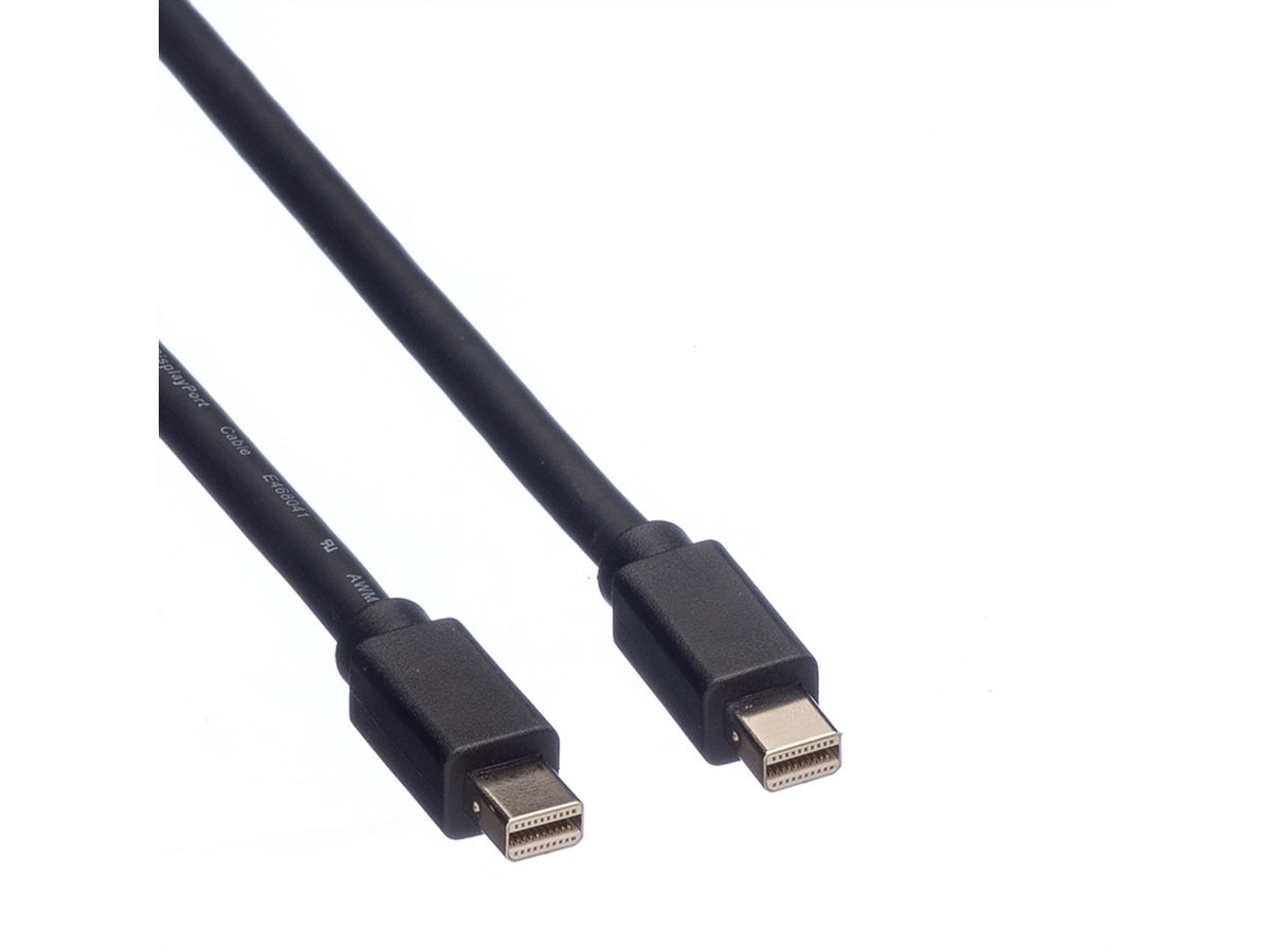 ROLINE DisplayPort Kabel, Mini DP ST - Mini DP ST, schwarz, 3 m