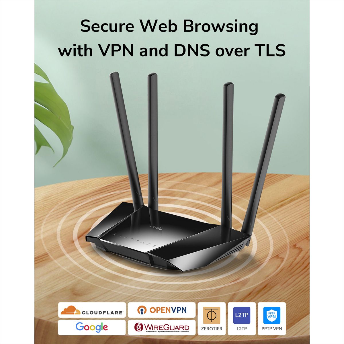 CUDY LT400 N300 Wi-Fi 4G LTE Router Cat4