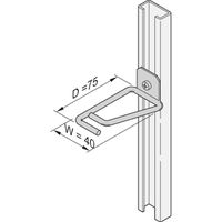 SCHROFF Kabelöse für C-Profil - KABELOESE F. C-PROFIL 75X40